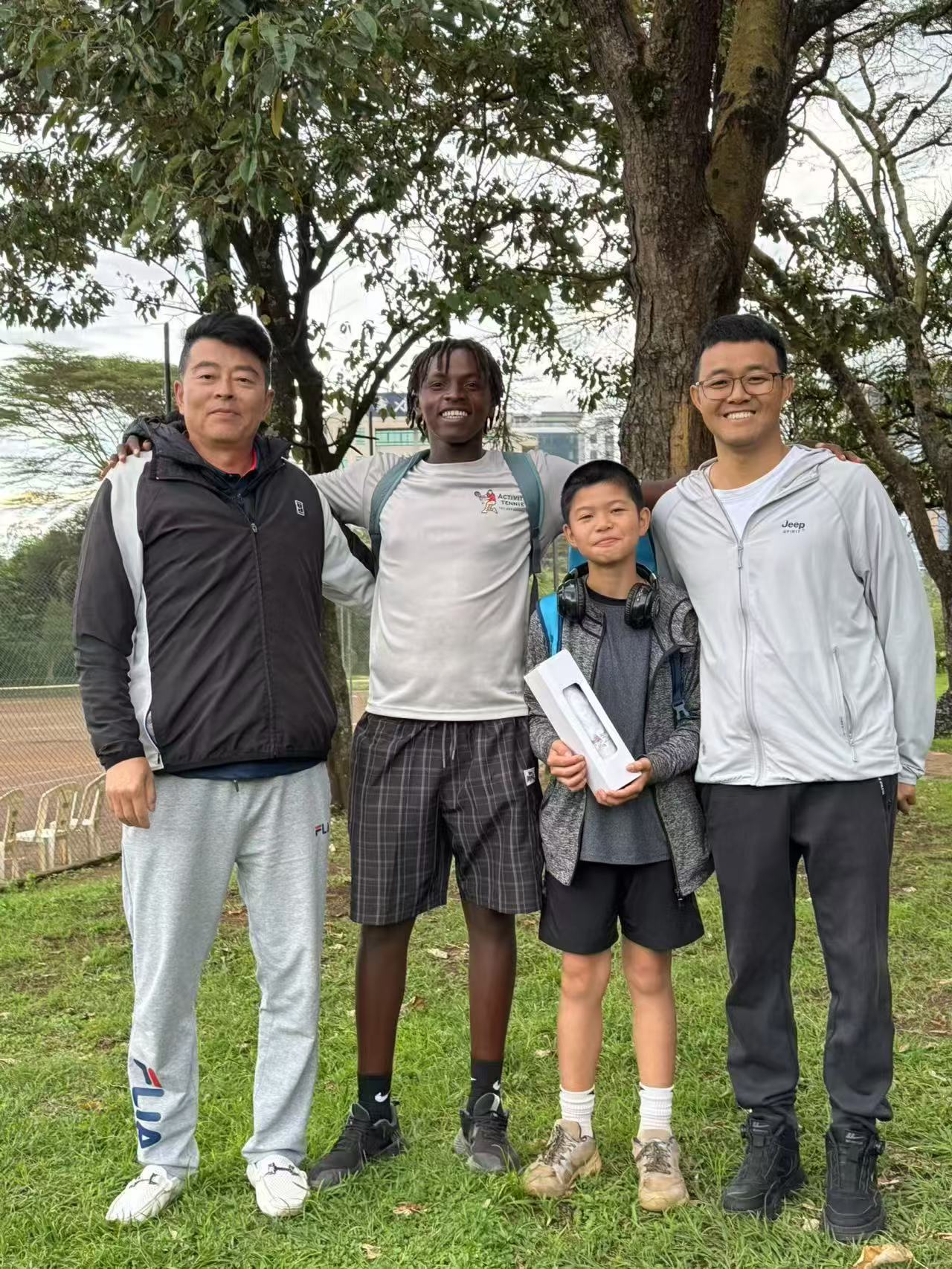 Tennis academy moment