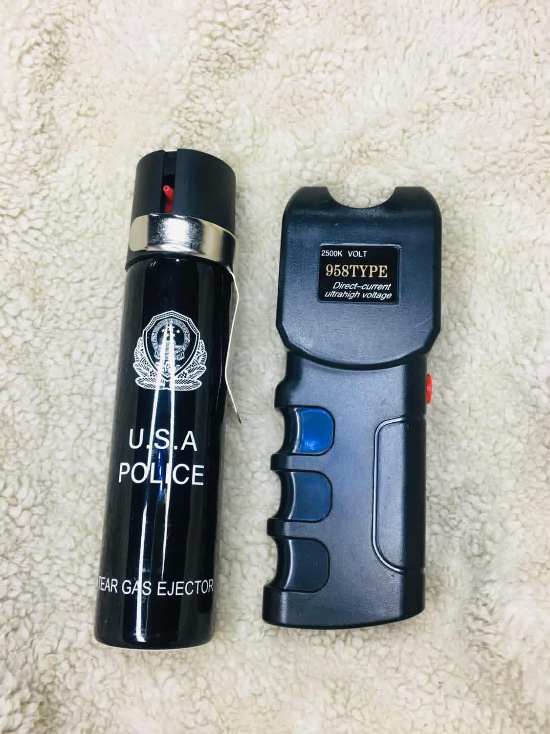 Pepper spray and taser combo