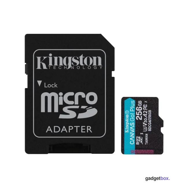 Карта памяти Kingston SDCG4/256GB Canvas Go Plus A2 U3 V30 256GB