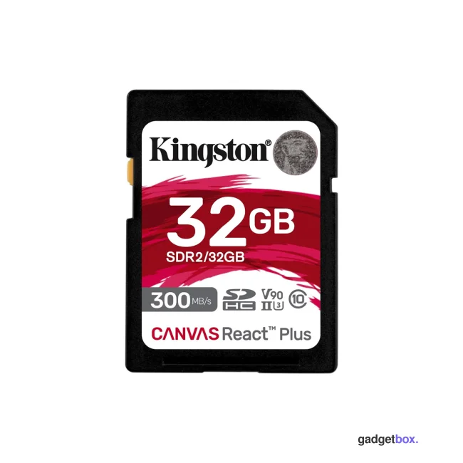 Карта памяти Kingston SDR2/32GB UHS-II U3 V90 32GB без адаптера