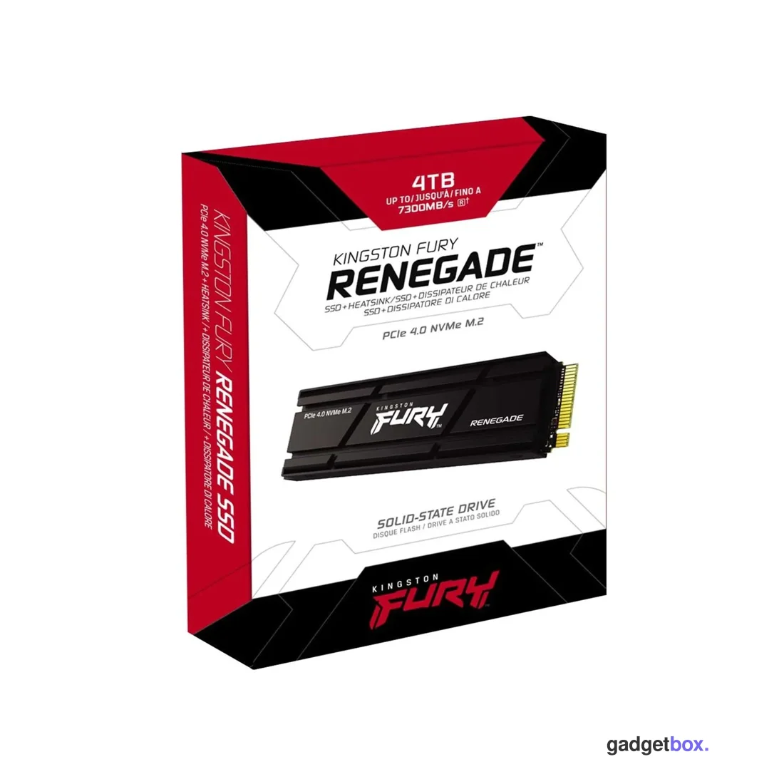 Твердотельный накопитель SSD Kingston FURY Renegade SFYRDK/4000G M.2 NVMe PCIe 4.0 HeatSink