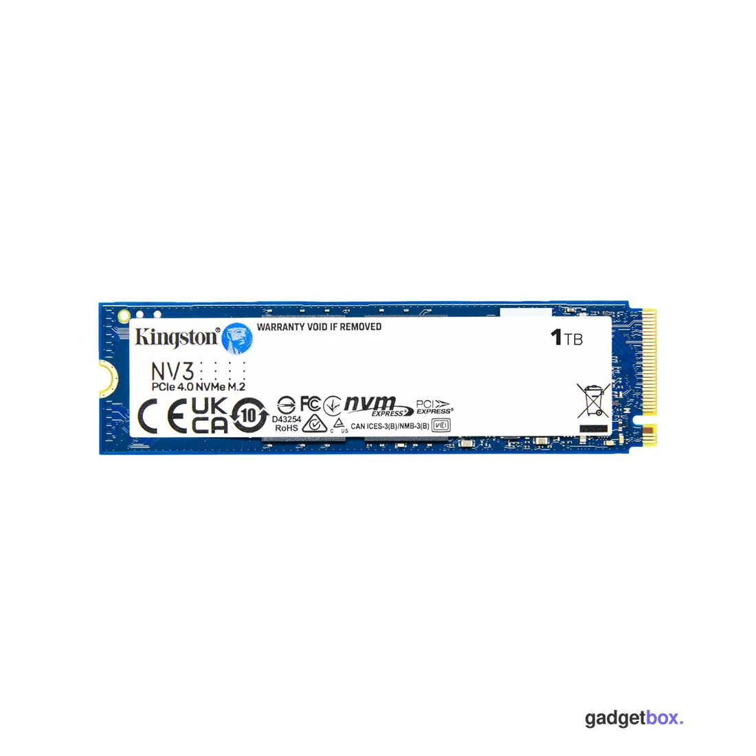 Твердотельный накопитель SSD Kingston NV3 SNV3S/1000GBK 1000GB M.2 NVMe PCIe 4.0x4 6000/4000Мб/сBULK