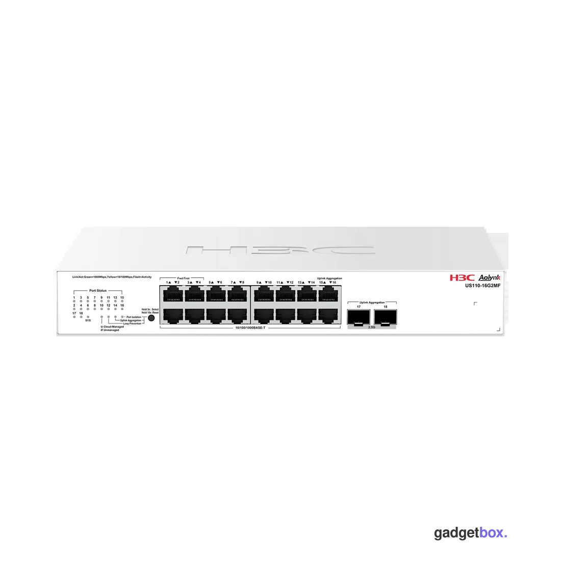 Коммутатор H3C Aolynk US110-16G2MF