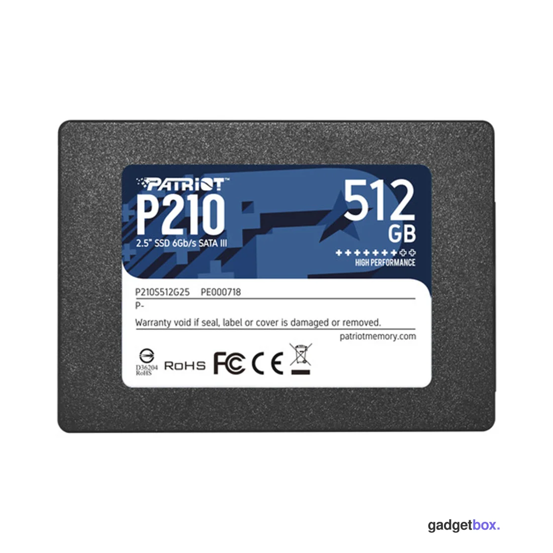 Твердотельный накопитель SSD Patriot P210 512GB SATA