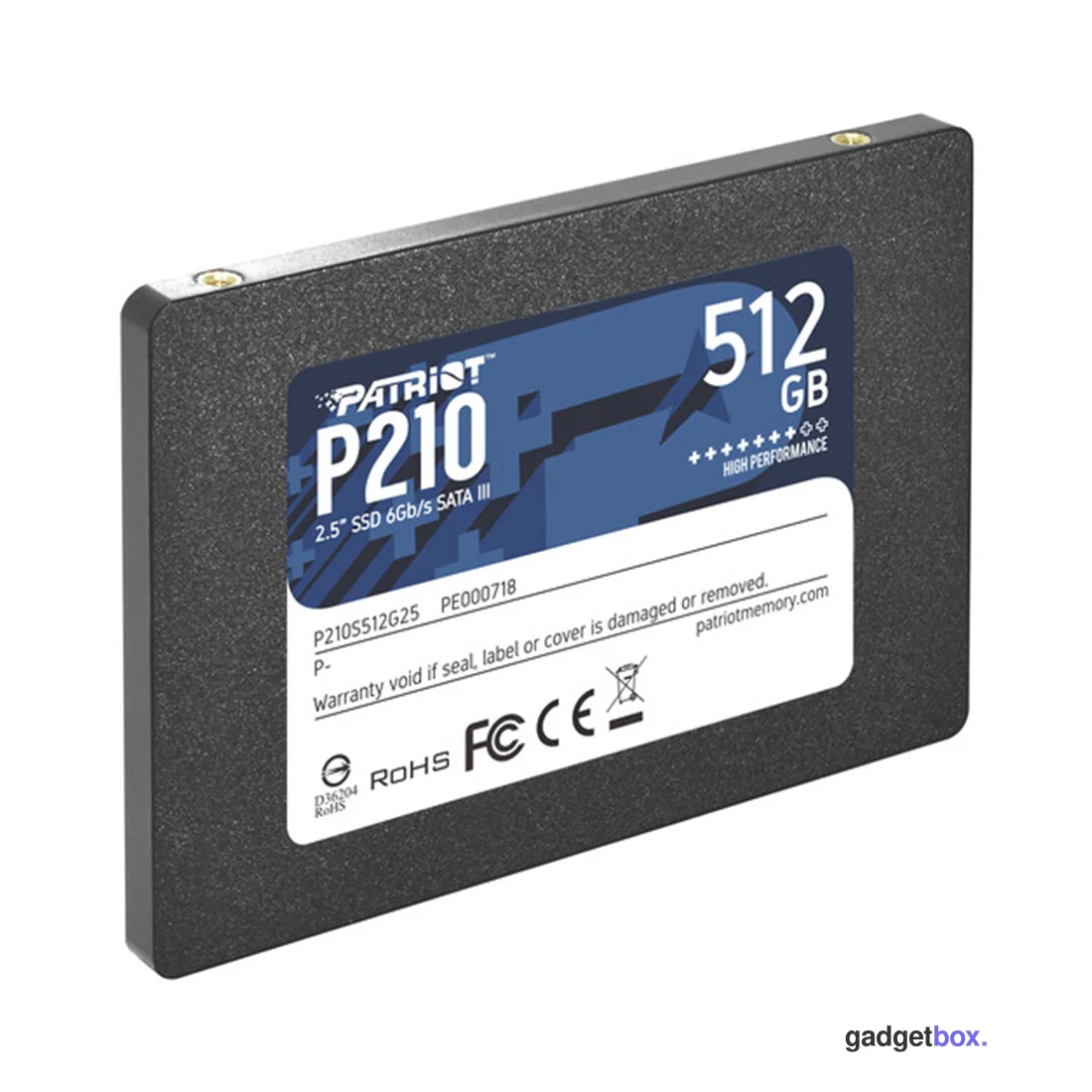 Твердотельный накопитель SSD Patriot P210 512GB SATA