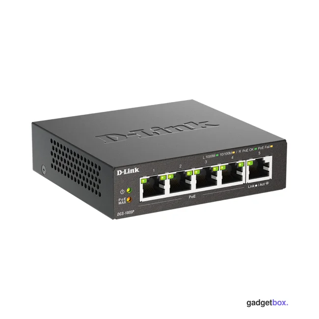 Коммутатор D-Link DGS-1005P/B3A