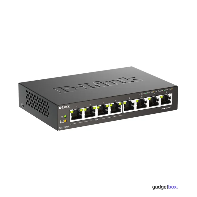 Коммутатор D-Link DGS-1008P/F3A