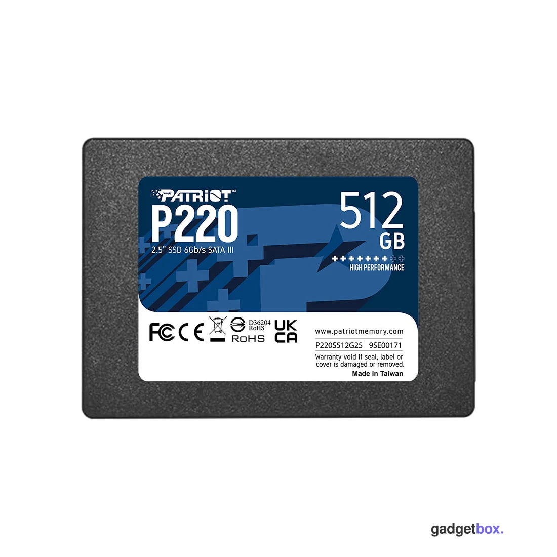 Твердотельный накопитель SSD Patriot P220 512GB SATA III