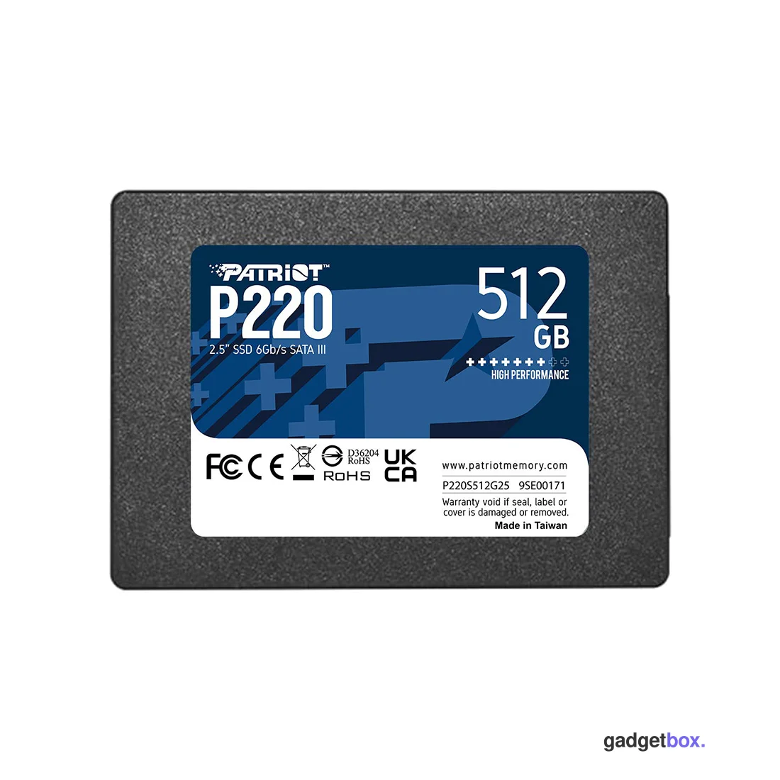 Твердотельный накопитель SSD Patriot P220 512GB SATA III