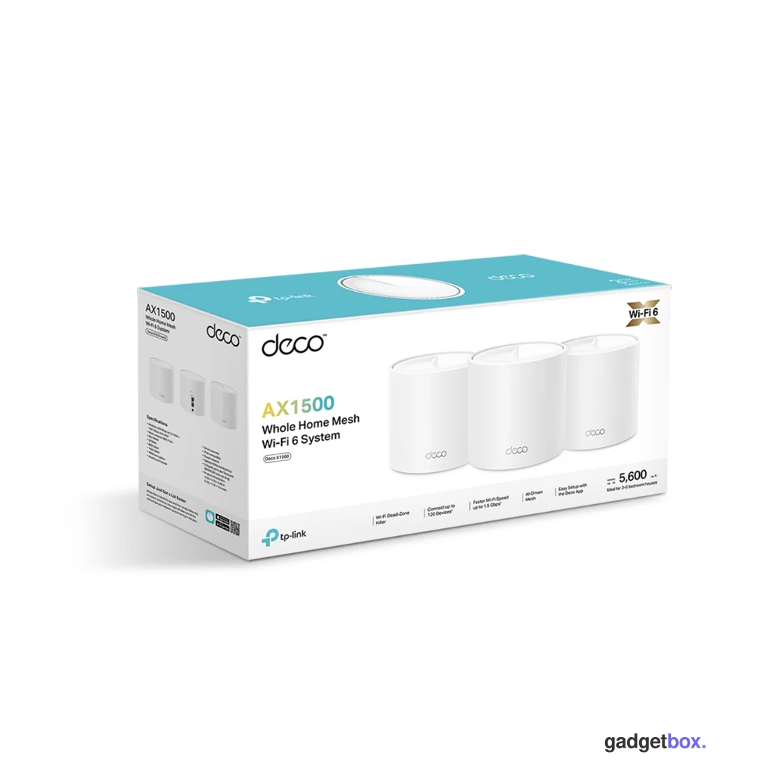 Домашняя Mesh-система Wi-Fi 6 TP-Link Deco X1500(3-pack)