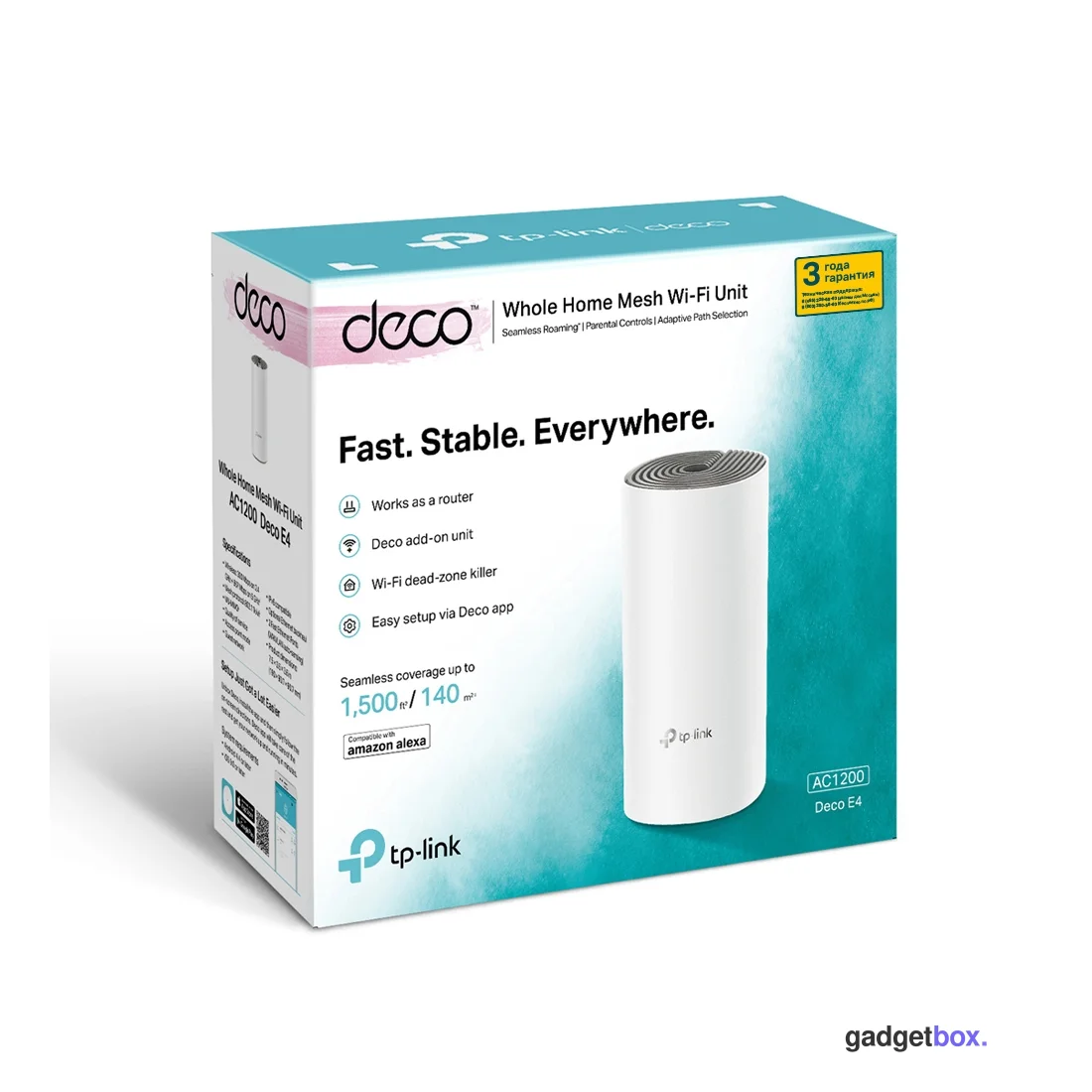 Беспроводная MESH-система Wi-Fi TP-Link Deco E4 (1-pack)