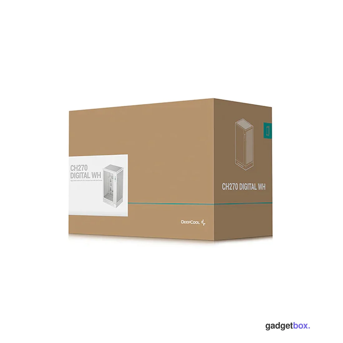 Компьютерный корпус Deepcool CH270 DIGITAL WH без Б/П