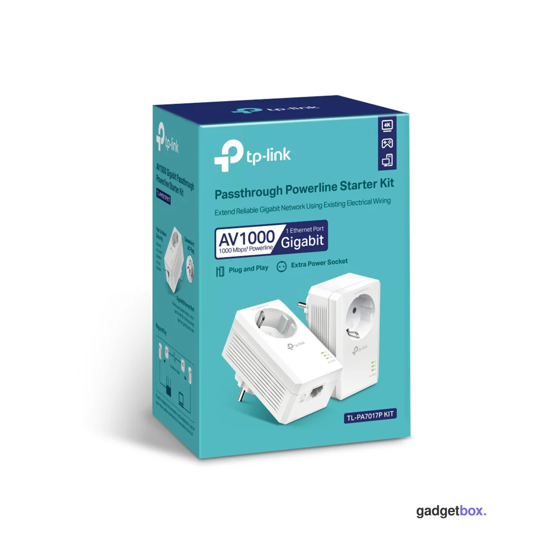 Комплект Powerline адаптеров TP-Link TL-PA7017P KIT