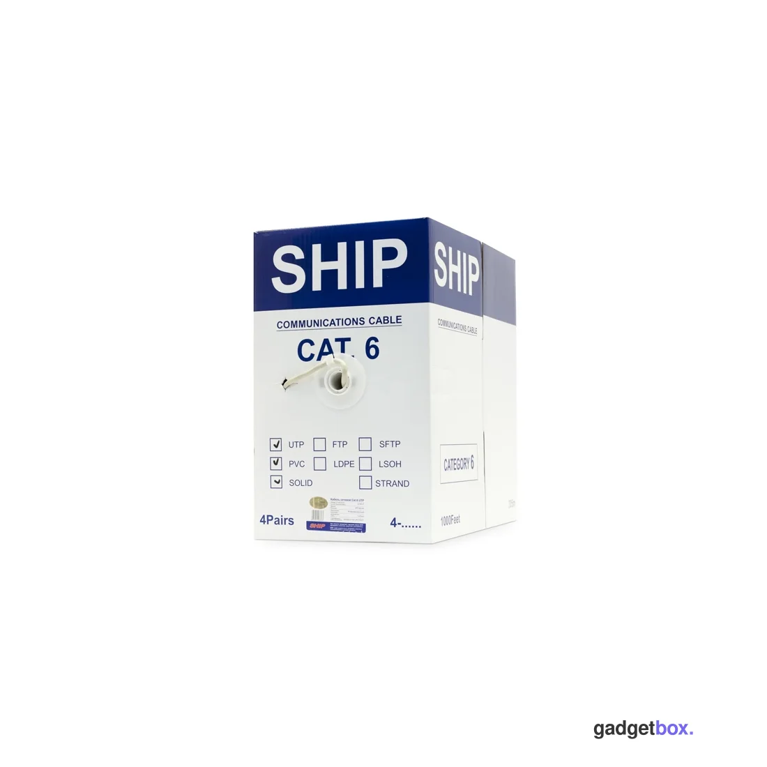 Кабель сетевой SHIP D165-VS Cat.6 UTP 30В PVC