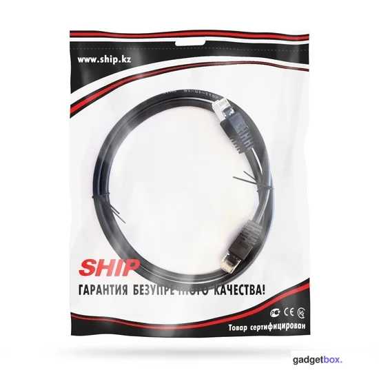 Патч Корд SHIP Cat.6 FTP LSZH RJ-45 1 м S7025BK0100-P