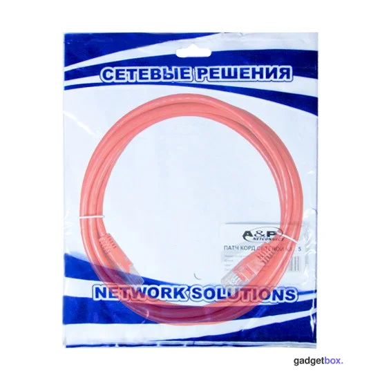 Патч Корд A&P Cat.5 UTP RJ-45 2 м APP001RD2