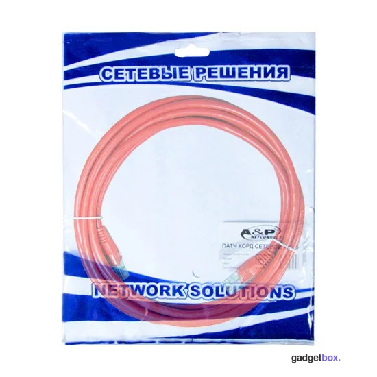 Патч Корд A&P Cat.5 UTP RJ-45 3 м APP001RD3