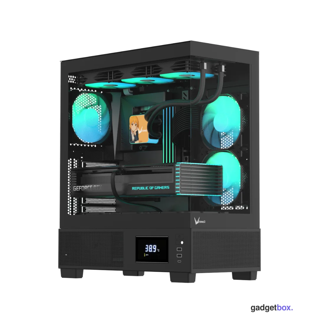 Компьютерный корпус Formula V Crystal E1 Floe Black без Б/П
