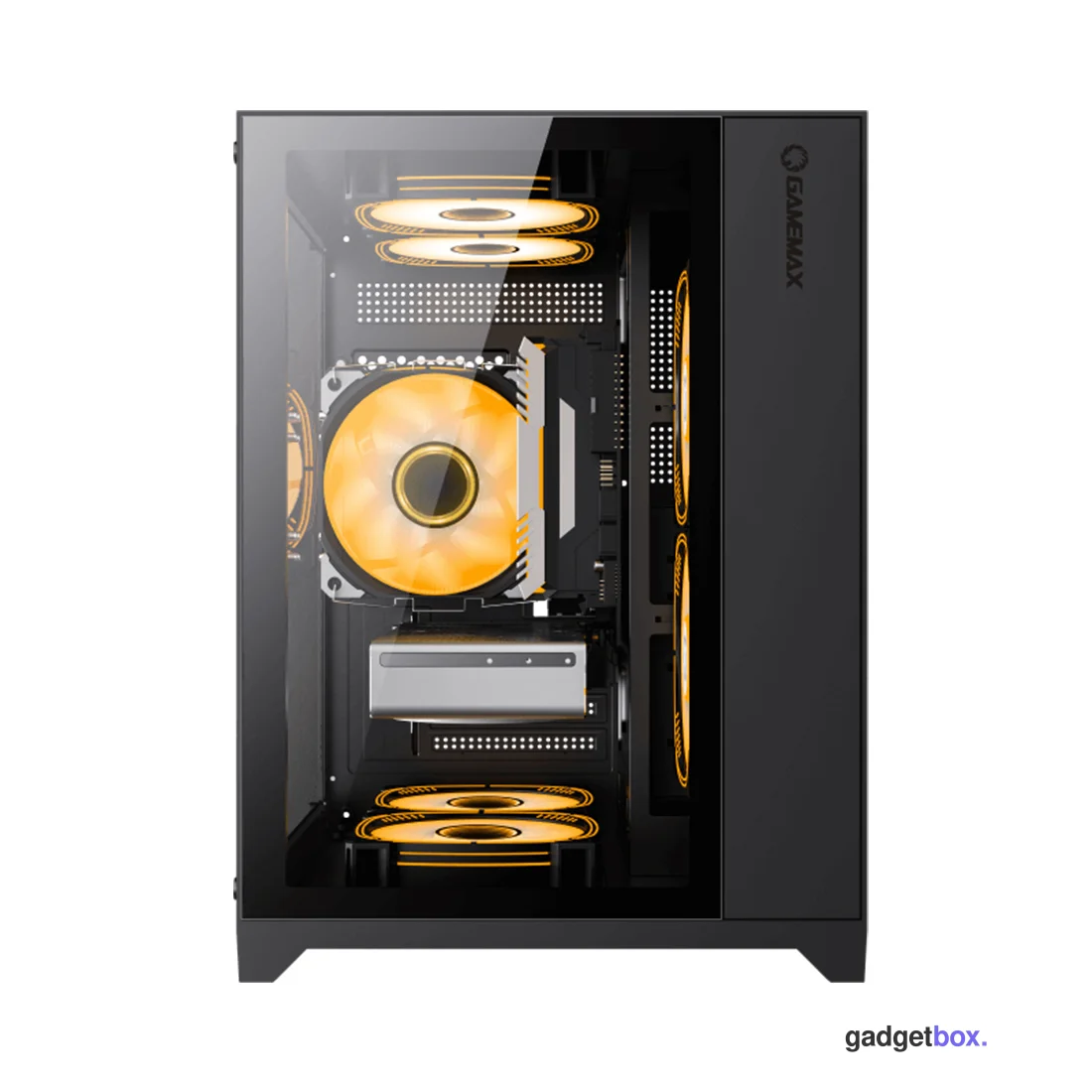 Компьютерный корпус Gamemax Infinity Mini 3 ARGB Fans + Controller Black без Б/П