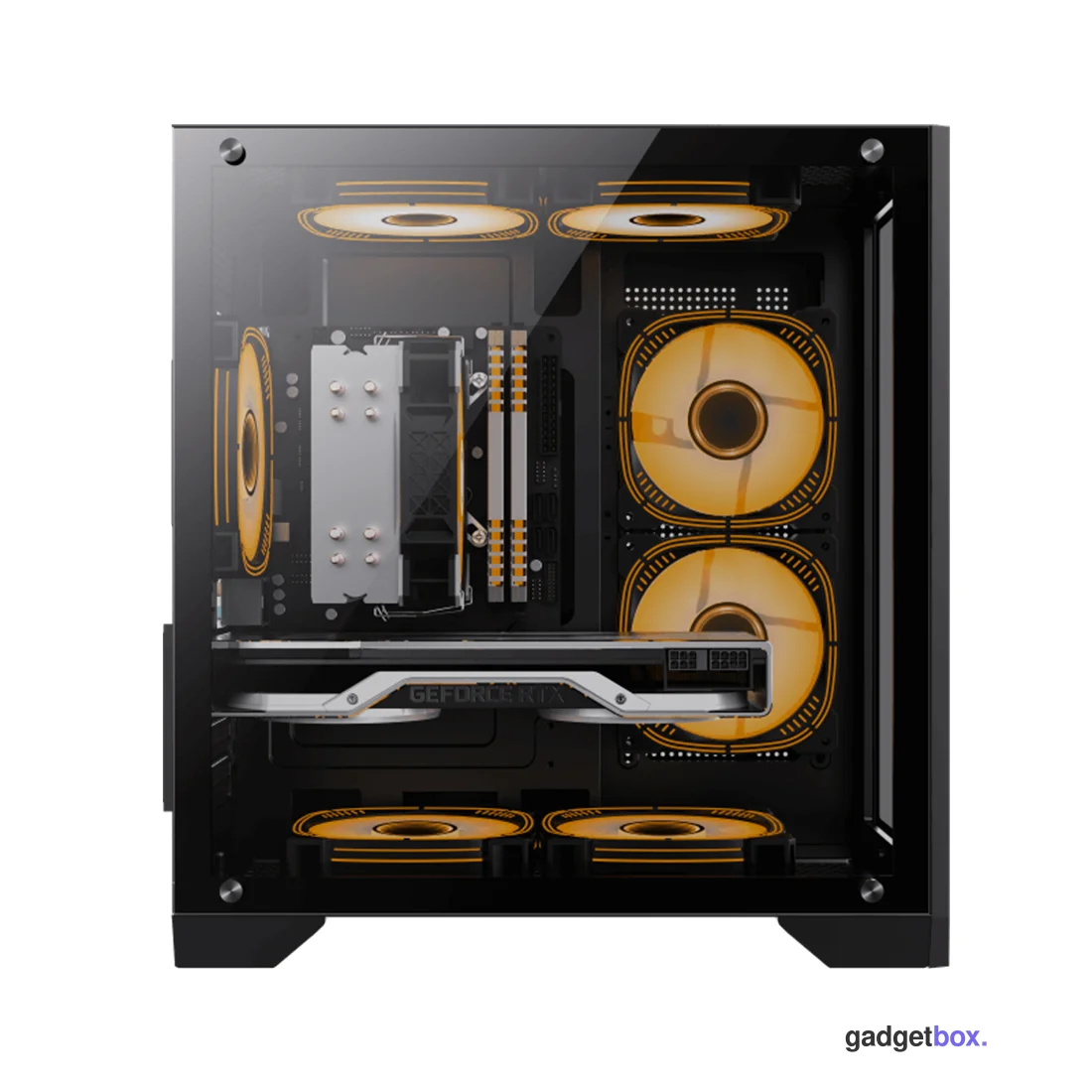 Компьютерный корпус Gamemax Infinity Mini 3 ARGB Fans + Controller Black без Б/П