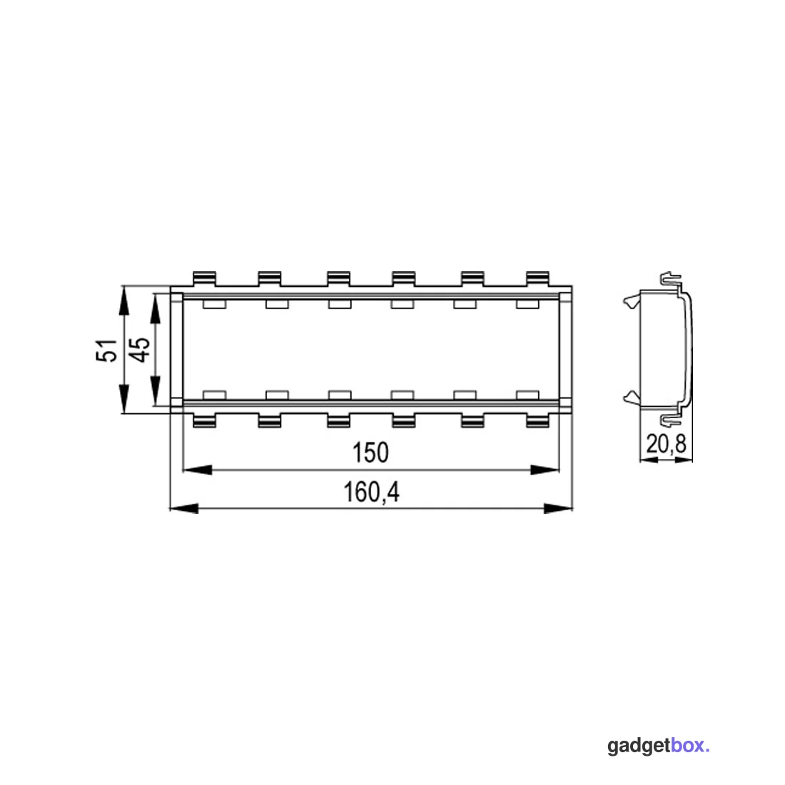 Каркас под 6 модулей Viva DKC F0003A для In-liner Front, белый