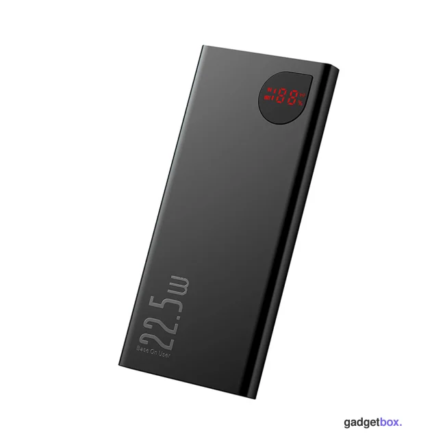 Портативный внешний аккумулятор Baseus Metal Digital Display Power Bank 10000mAh 22.5W Black