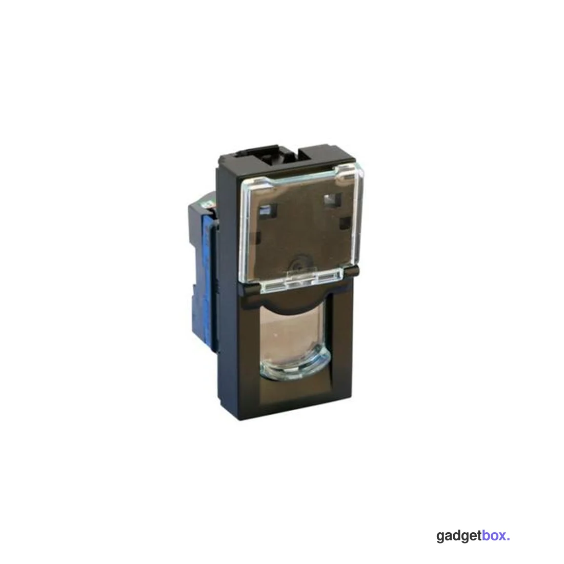 Розетка 1xRJ45 Cat.6 Legrand Mosaic Чёрный