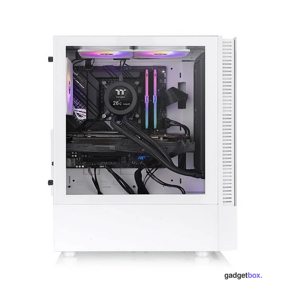 Компьютерный корпус Thermaltake View 200 TG Snow ARGB без Б/П