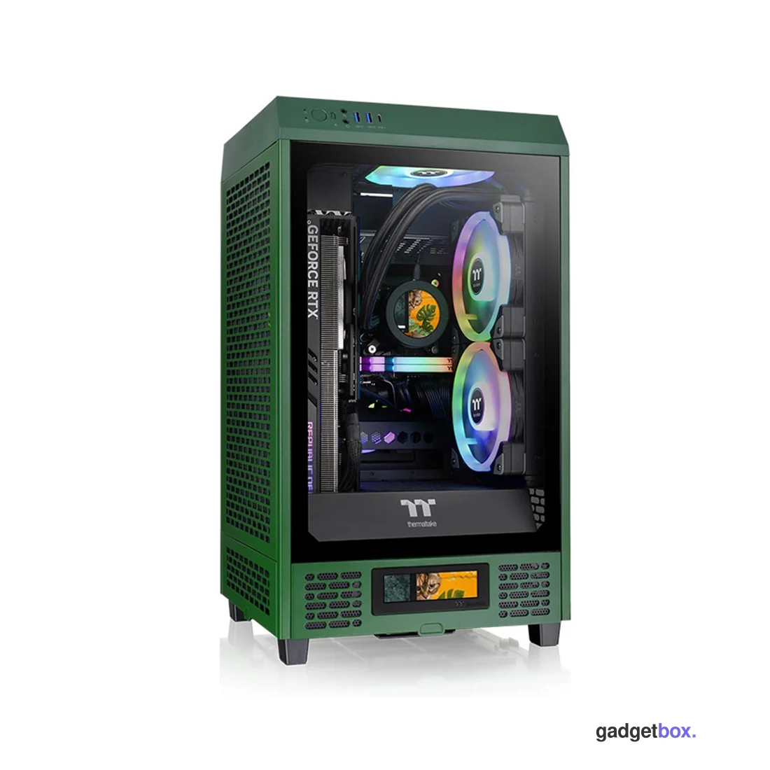 Компьютерный корпус Thermaltake The Tower 200 Racing Green без Б/П
