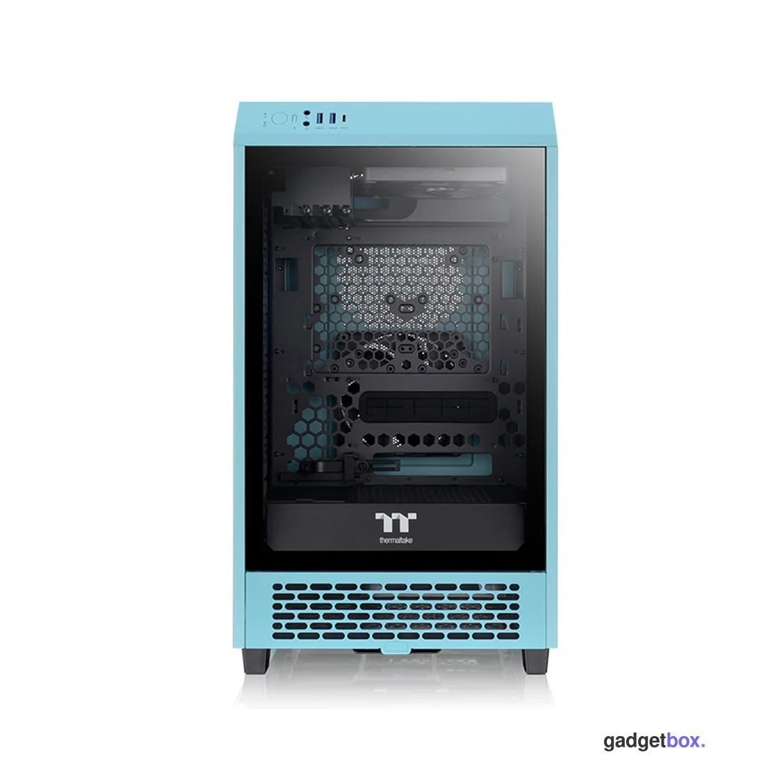 Компьютерный корпус Thermaltake The Tower 200 Turquoise Mini Chassis без Б/П