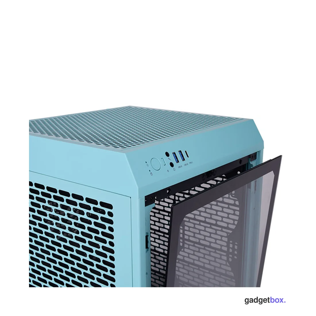 Компьютерный корпус Thermaltake The Tower 200 Turquoise Mini Chassis без Б/П