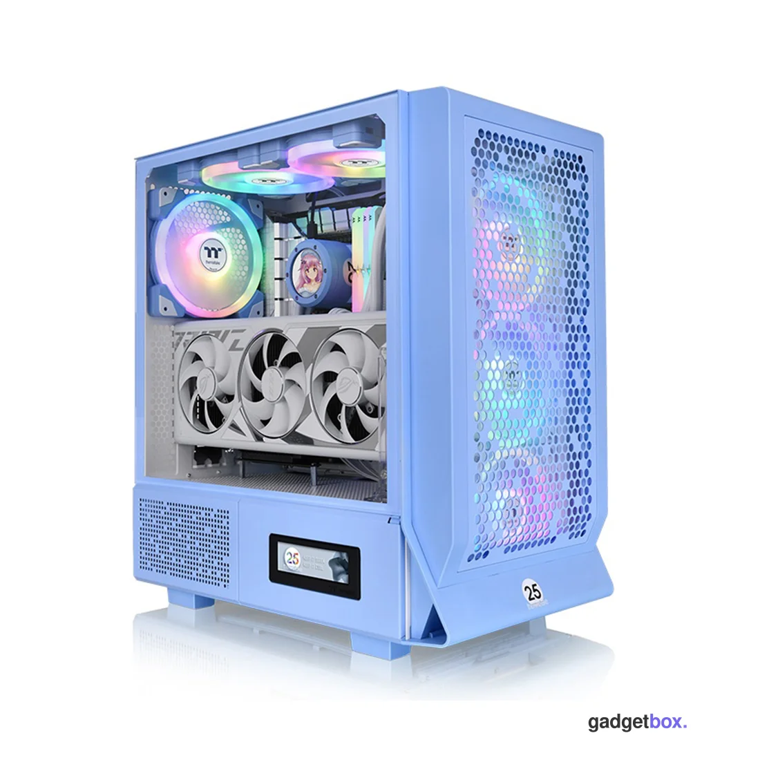 Компьютерный корпус Thermaltake Ceres 330 TG ARGB Hydrangea Blue без Б/П