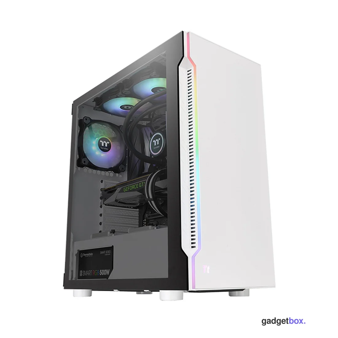 Компьютерный корпус Thermaltake H200 TG White RGB без Б/П