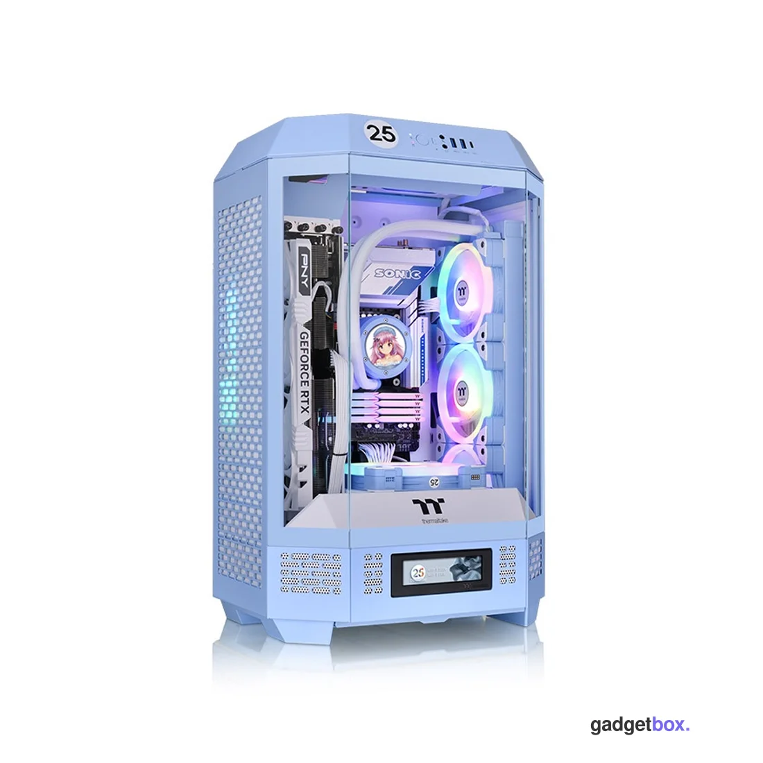 Компьютерный корпус Thermaltake The Tower 300 Hydrangea Blue без Б/П