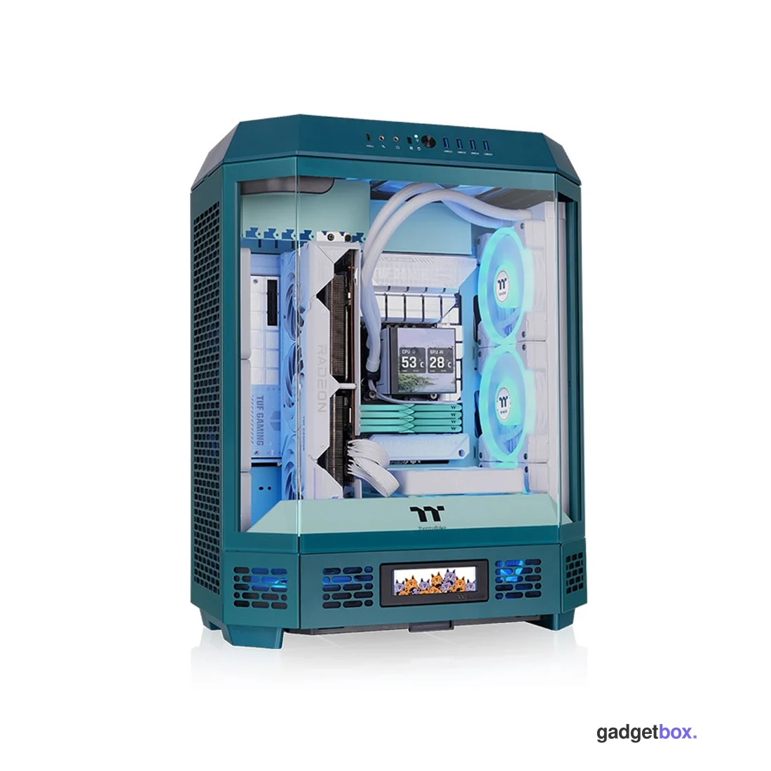 Компьютерный корпус Thermaltake The Tower 600 Transformative Teal без Б/П