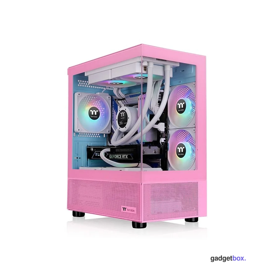 Компьютерный корпус Thermaltake View 170 TG Bubble Pink без Б/П