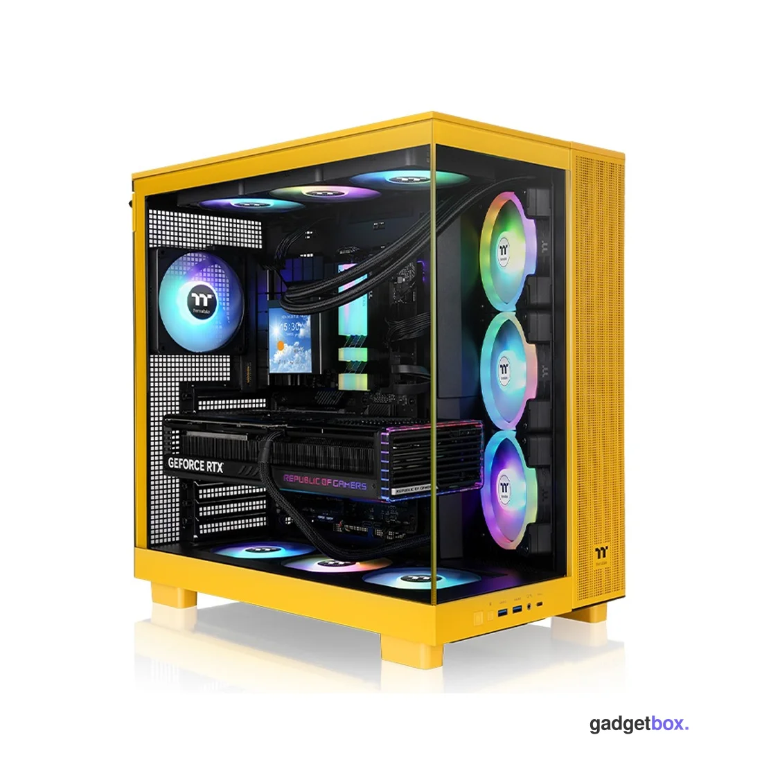 Компьютерный корпус Thermaltake View 380 XL TG ARGB Bumblebee без Б/П