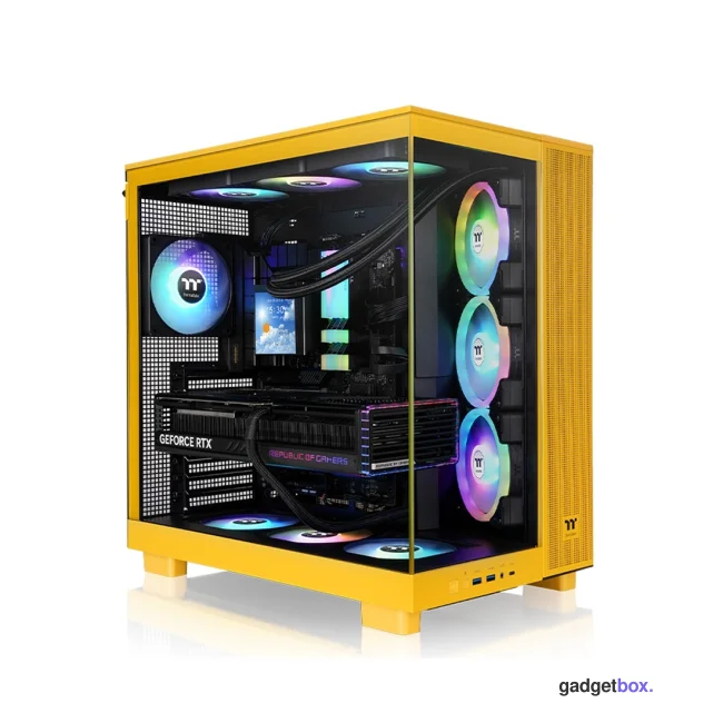 Компьютерный корпус Thermaltake View 380 XL TG ARGB Bumblebee без Б/П