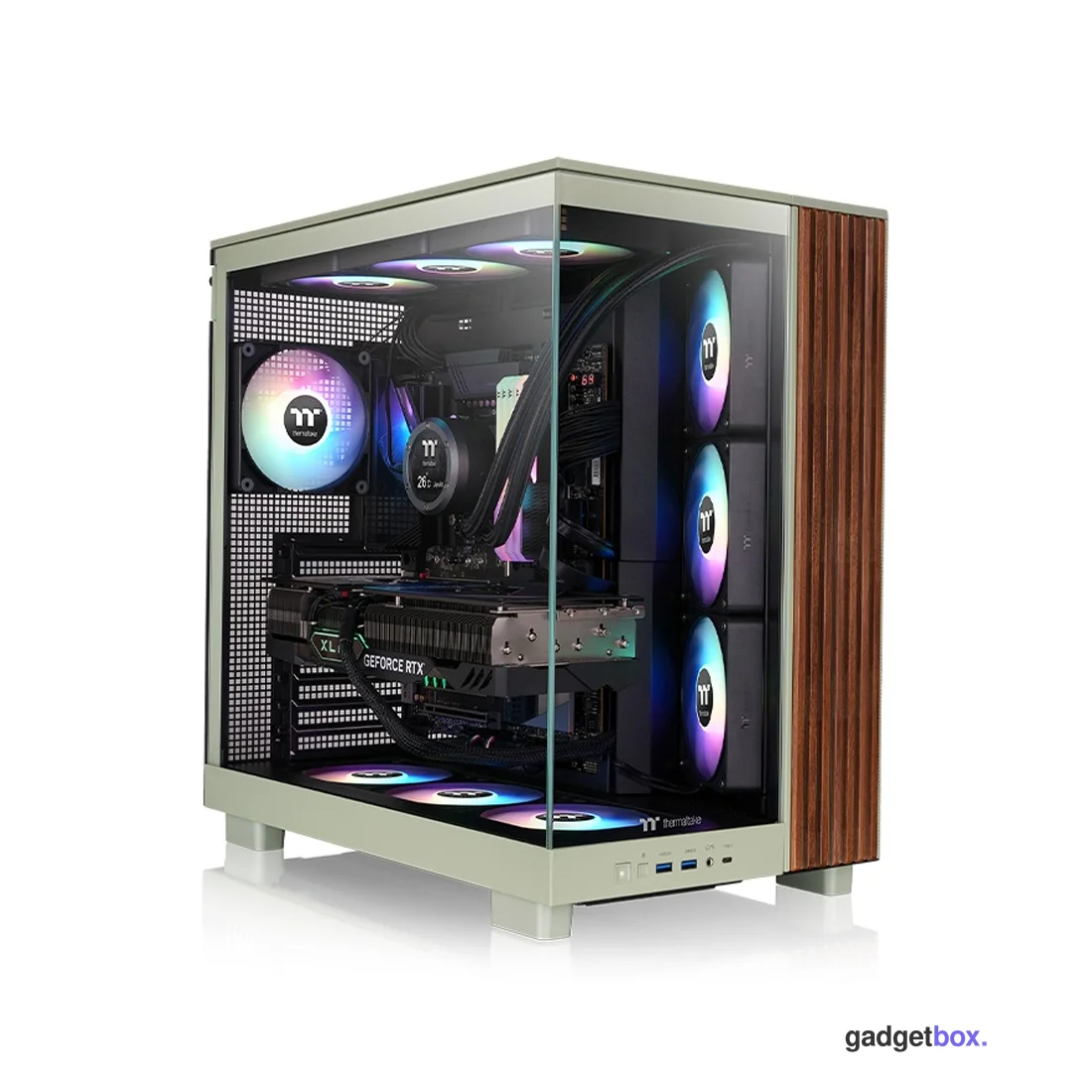 Компьютерный корпус Thermaltake View 380 XL WS ARGB Matcha Green без Б/П