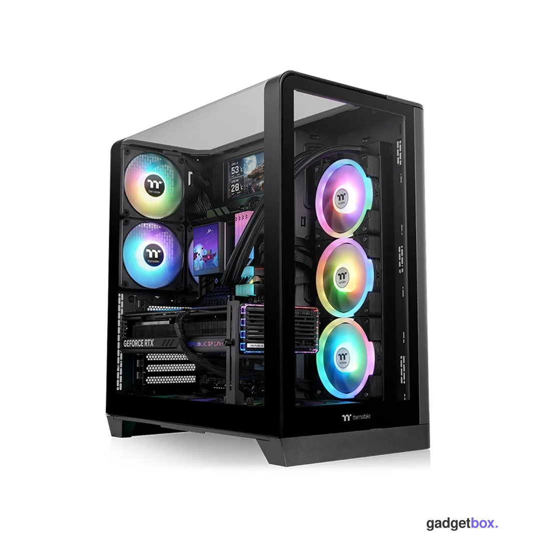 Компьютерный корпус Thermaltake View 390 TG Black без Б/П