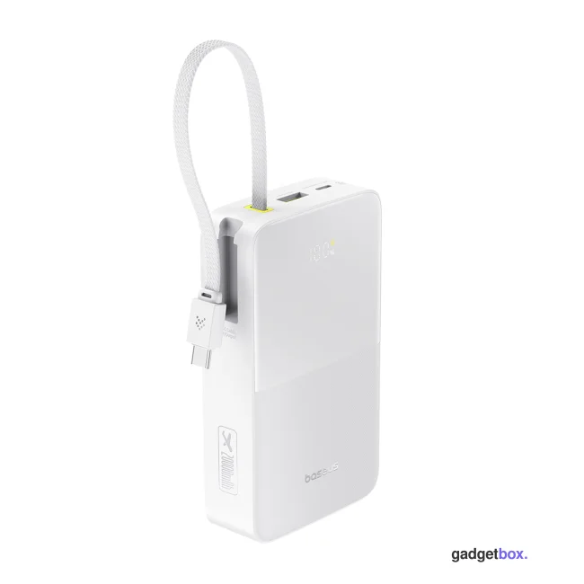 Портативный внешний аккумулятор Baseus EnerFill FC51 Bipow2 Pro 20000mAh 22.5W White (E0027700)
