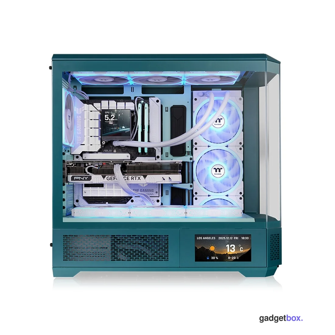 Компьютерный корпус Thermaltake View 600 TG Transformative Teal без Б/П