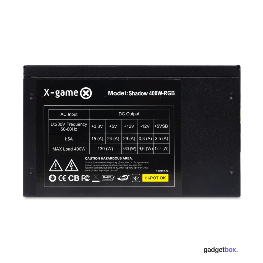 Блок питания XG Shadow 400W-RGB