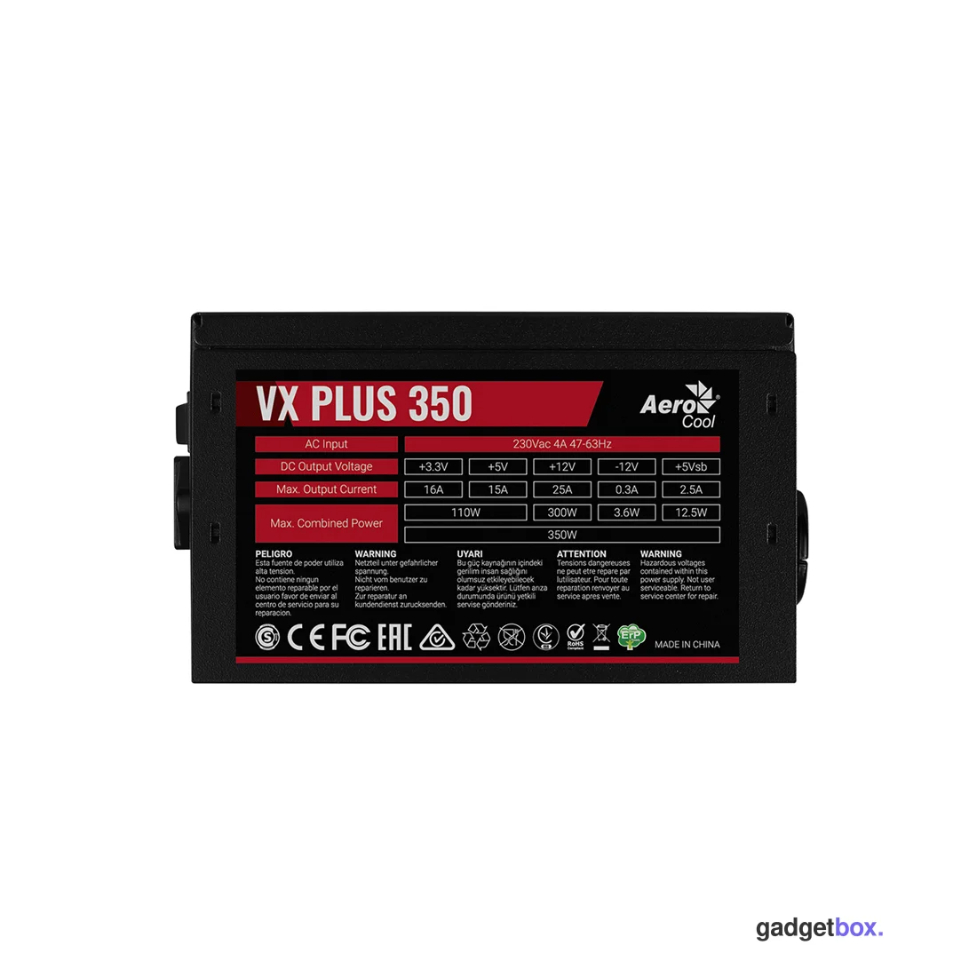 Блок питания Aerocool VX PLUS Stealth 350