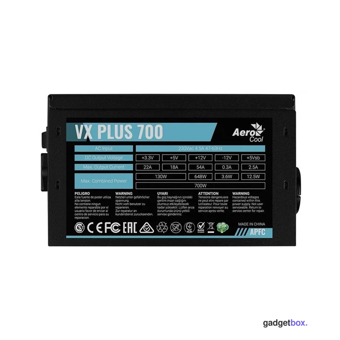 Блок питания Aerocool VX PLUS Stealth 700