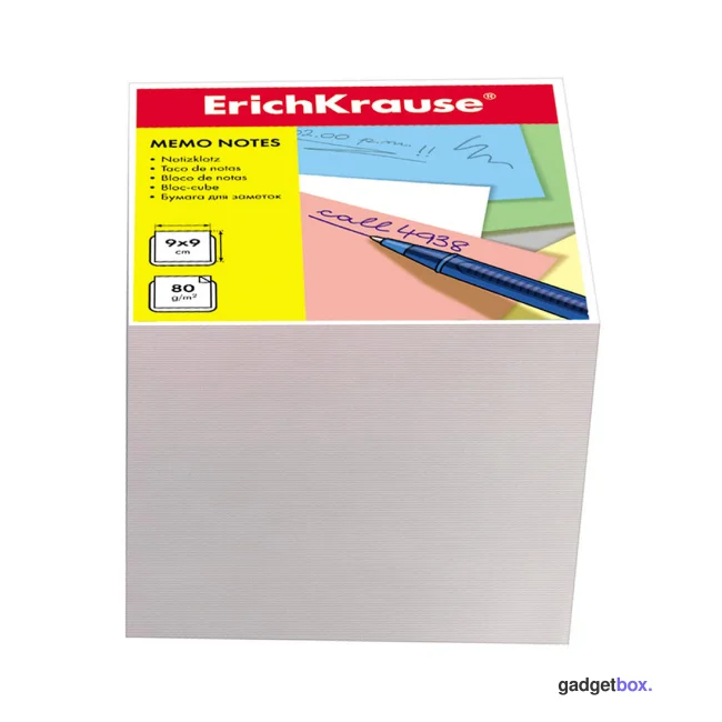 Бумага настольная ErichKrause®, 90x90x90 мм., белый