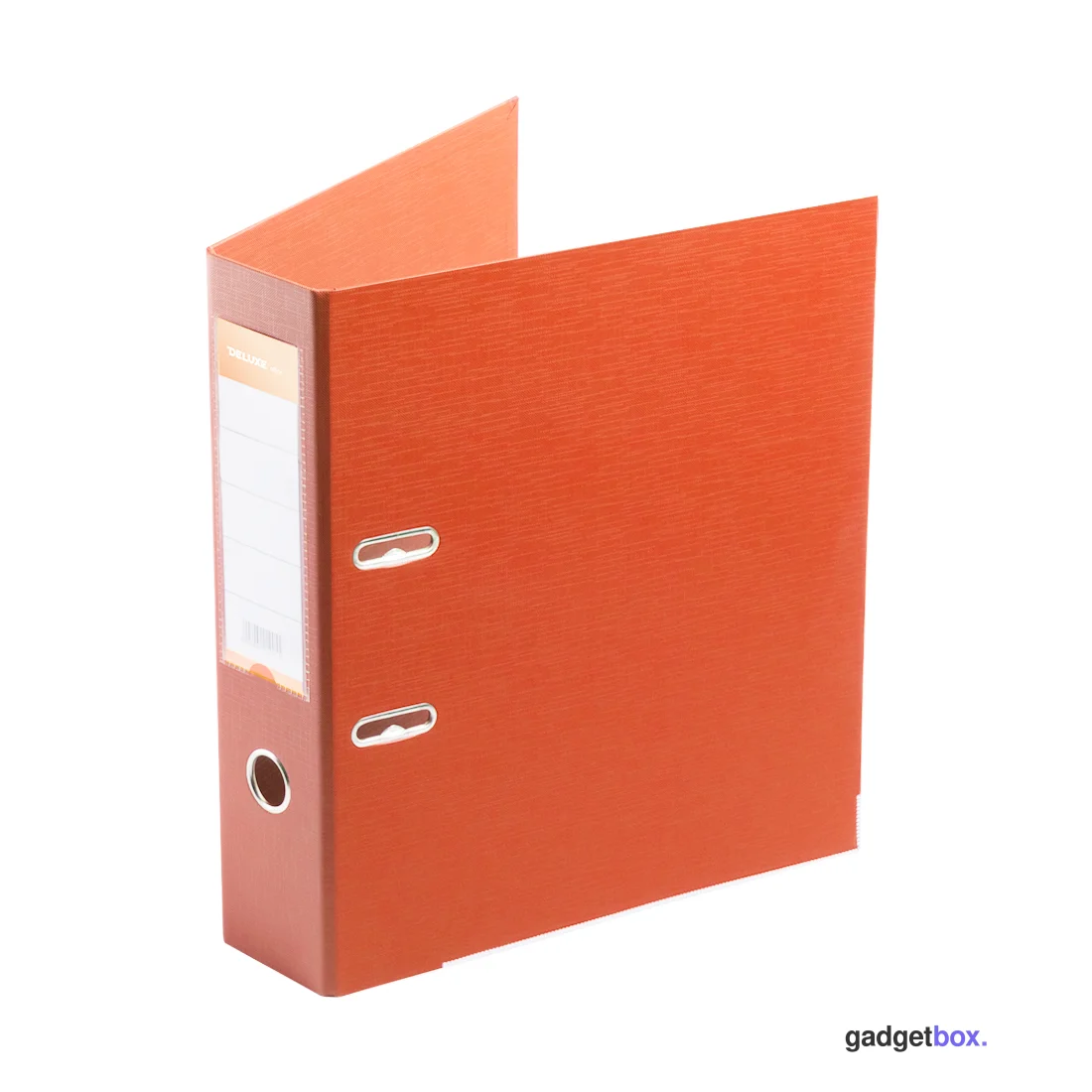 Папка-регистратор Deluxe с арочным механизмом, Office 3-OE6 (3" ORANGE), А4, 70 мм, оранжевый