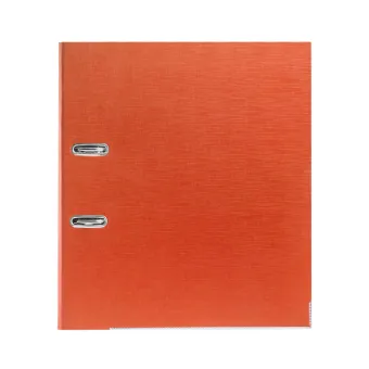 Папка-регистратор Deluxe с арочным механизмом, Office 3-OE6 (3" ORANGE), А4, 70 мм, оранжевый