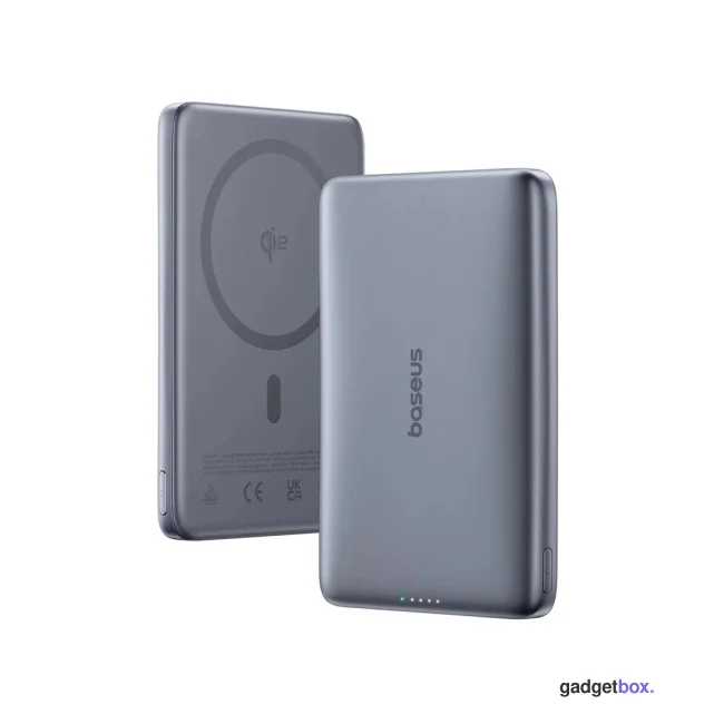 Портативный внешний аккумулятор Baseus PicoGo AM41 Ultra-Slim 10000mAh 27W Grey (E0027200)