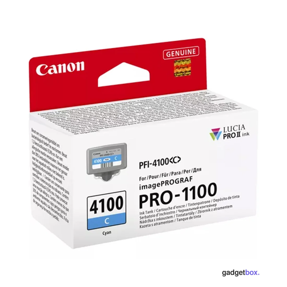 Чернильный картридж Canon PFI-4100 Cyan